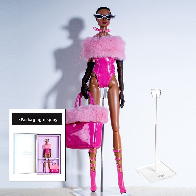 Philodendron Pink Princess - 32cm Supermodel Doll With Clothes With