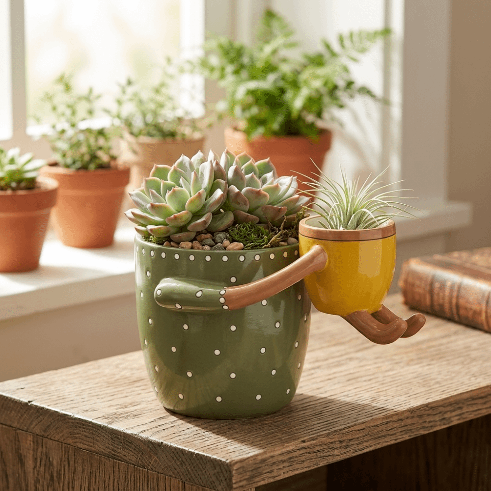Resin Parent-child Flowerpot w – обзор и цена Plant Parent Free